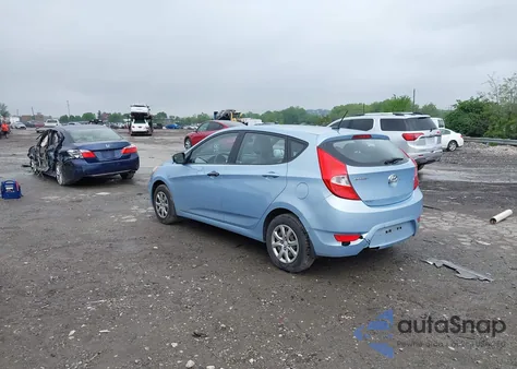 2012 Hyundai Accent Gs z USA, uszkodzony, nr VIN KMHCT5AE4CU057239